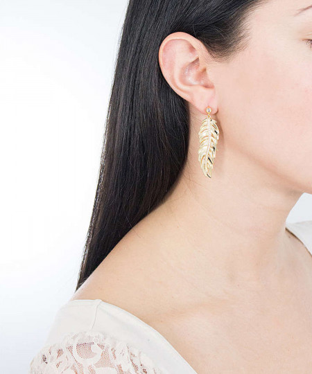 گوشواره برنجی زنانه برازوی, کد BUM22