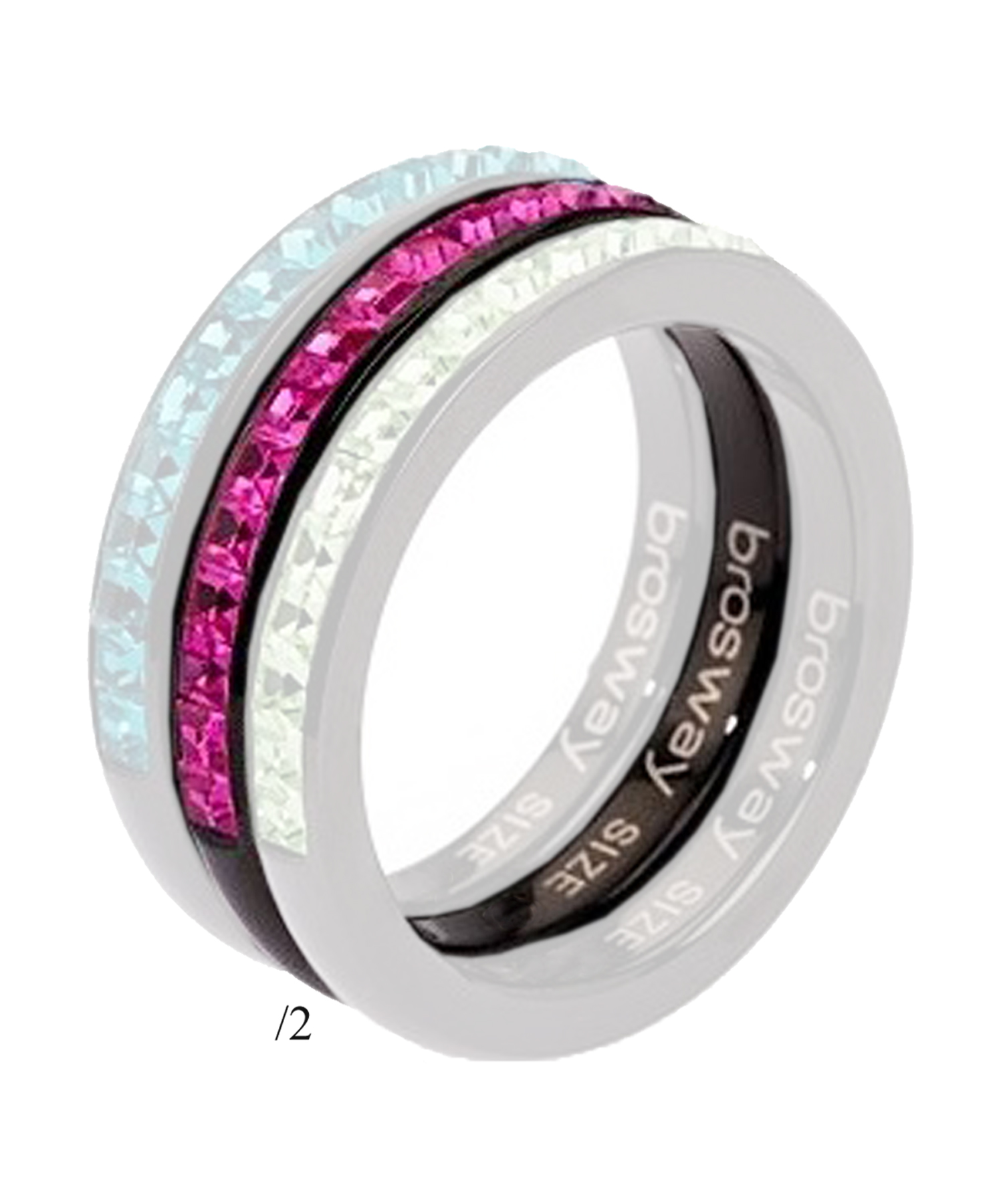 انگشتر استیل زنانه برازوی, کد BTG10C/2