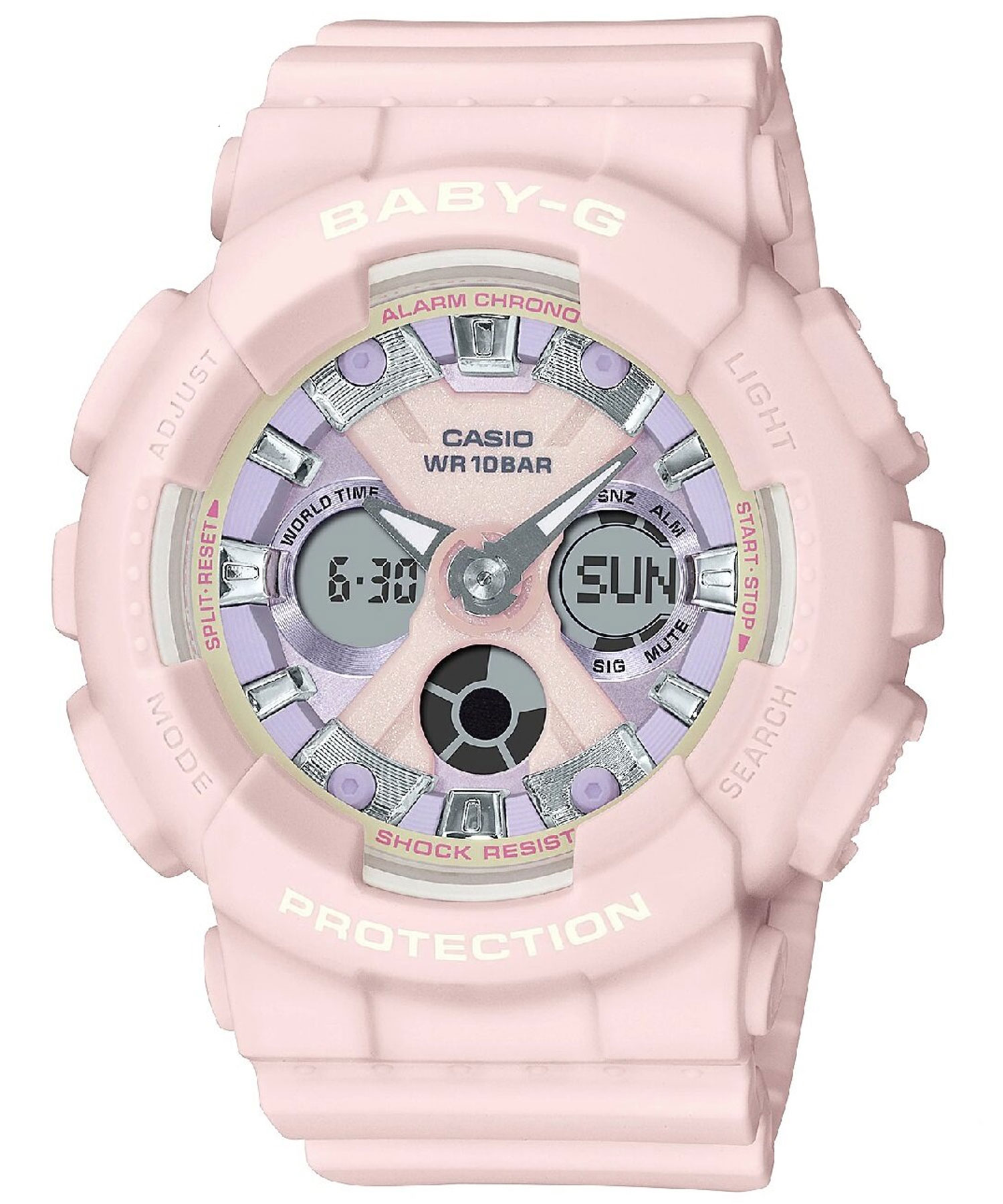 ساعت مچی زنانه کاسیو، زیرمجموعه Baby-G, کد BA-130WP-4ADR
