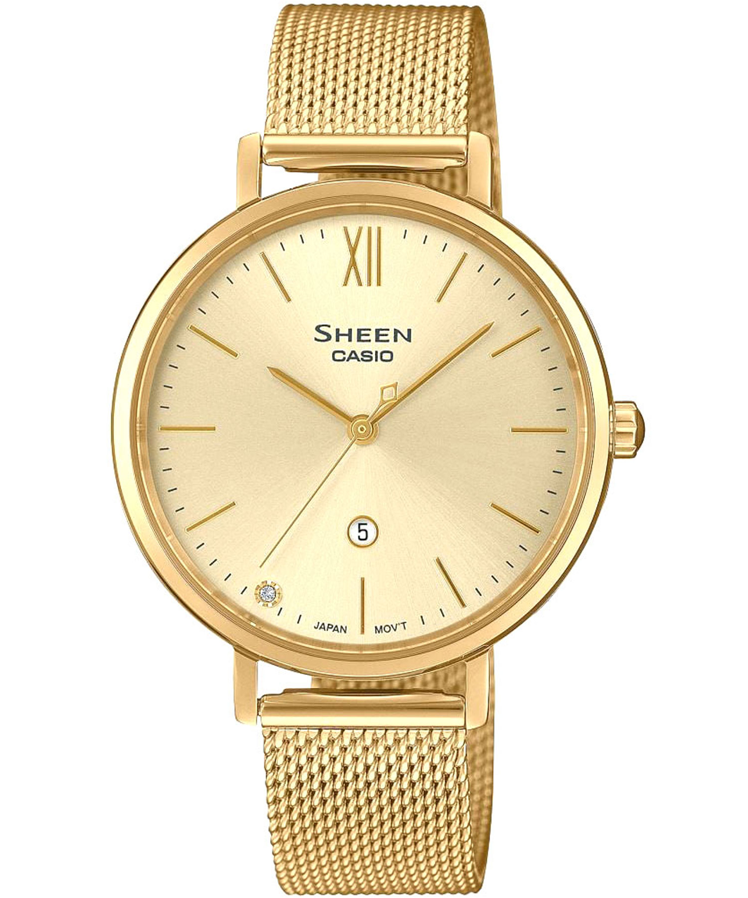 ساعت مچی زنانه کاسیو، زیرمجموعه SHEEN, کد SHE-4539GM-9AUDF