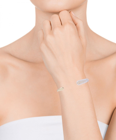 دستبند استیل زنانه ویسروی, کد 15150P01012