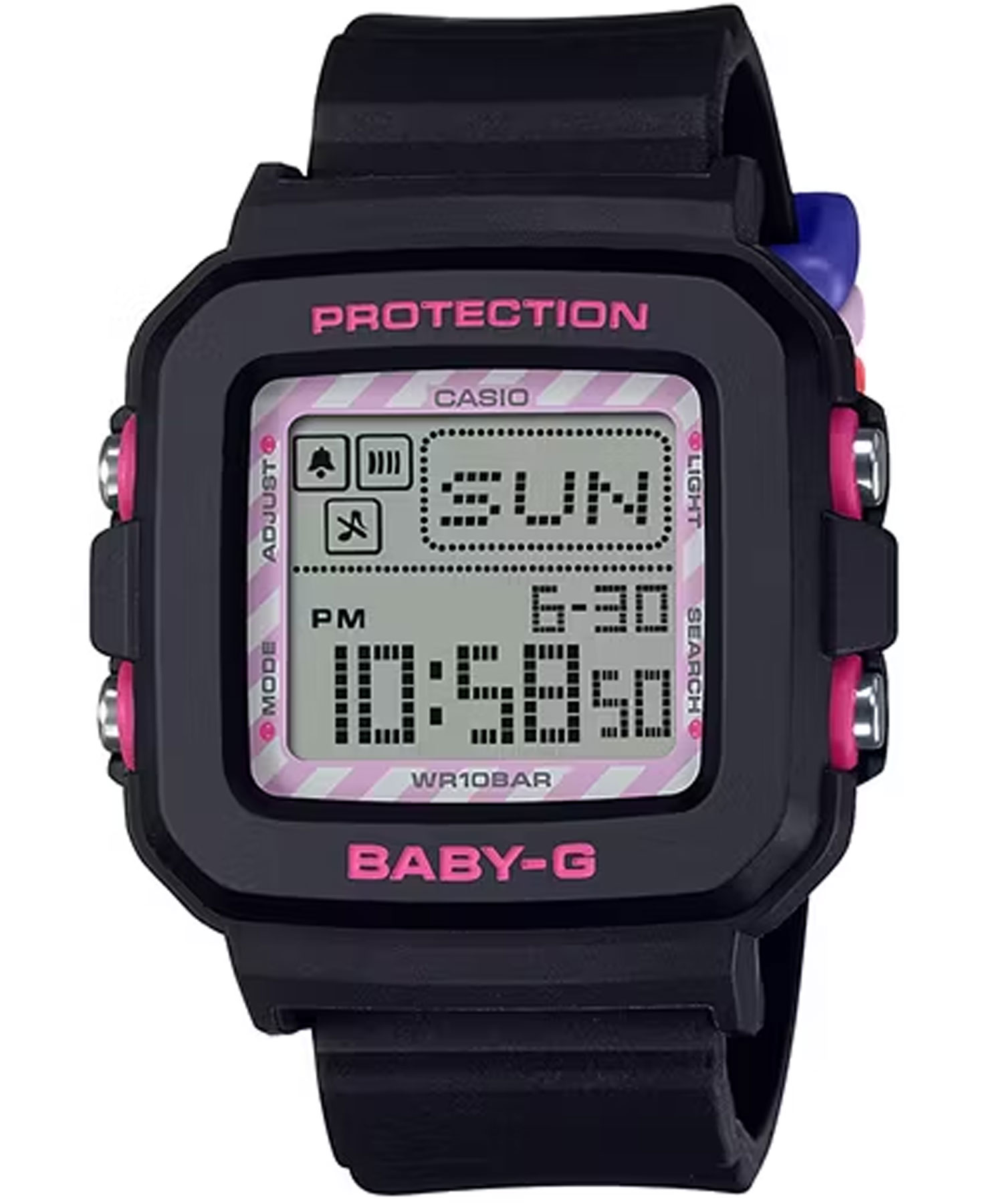 ساعت مچی دخترانه کاسیو، زیرمجموعه Baby-G، کد BGD-10KKM-1DR