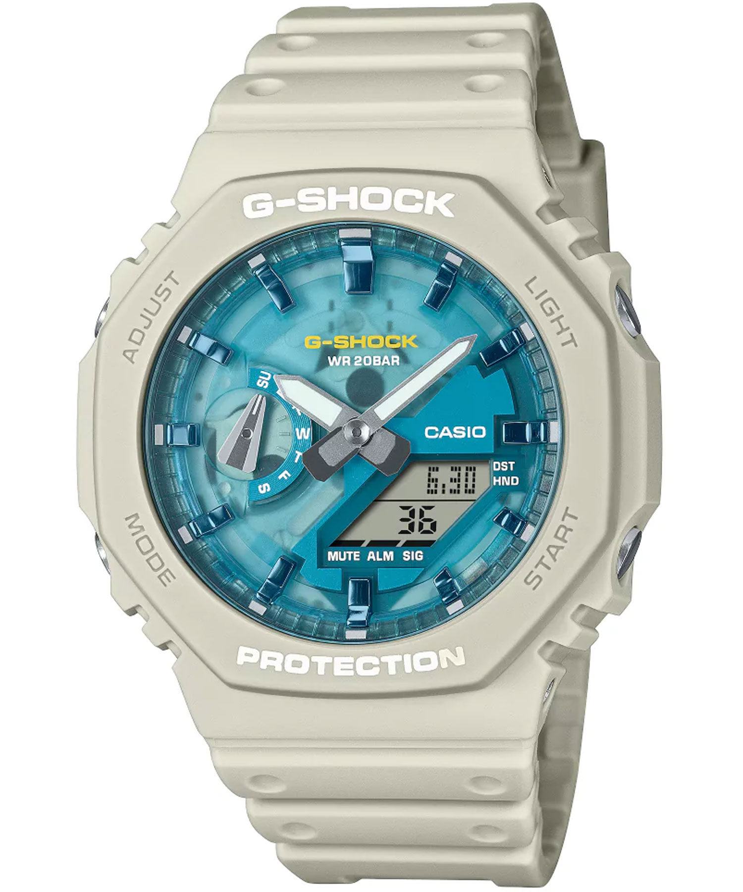 ساعت مچی مردانه کاسیو، زیرمجموعه G-Shock، کد GA-2100AS-5ADR