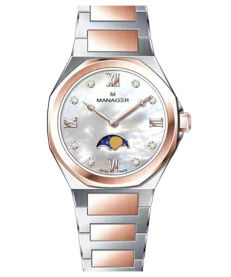 ساعت مچی زنانه منیجر، کد MAN-MP-60-BRM