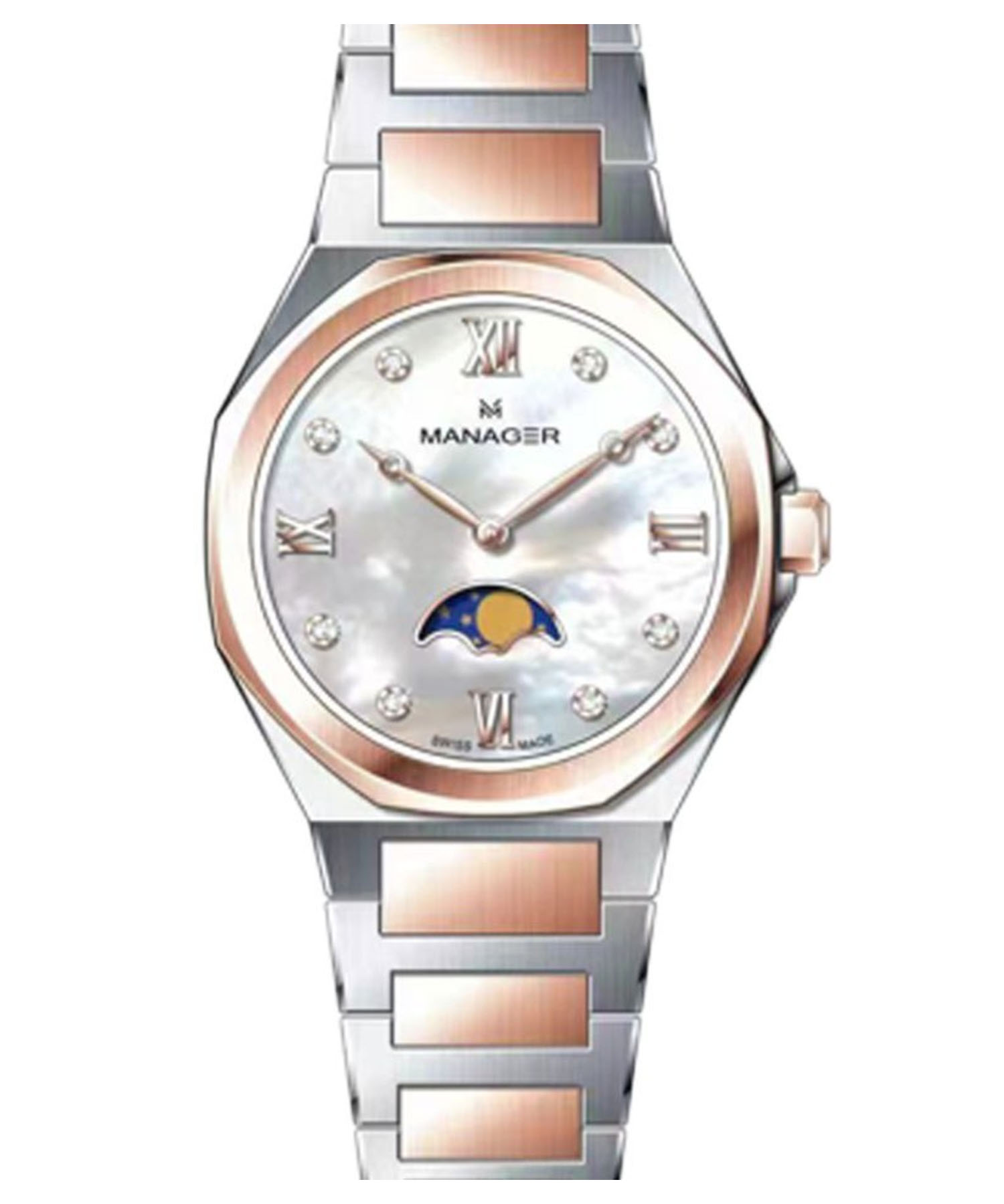 ساعت مچی زنانه منیجر، کد MAN-MP-60-BRM