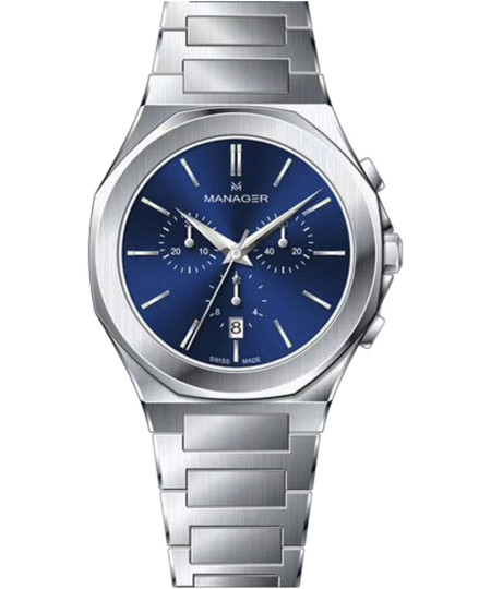 ساعت مچی مردانه منیجر، کد MAN-RS-118-SM