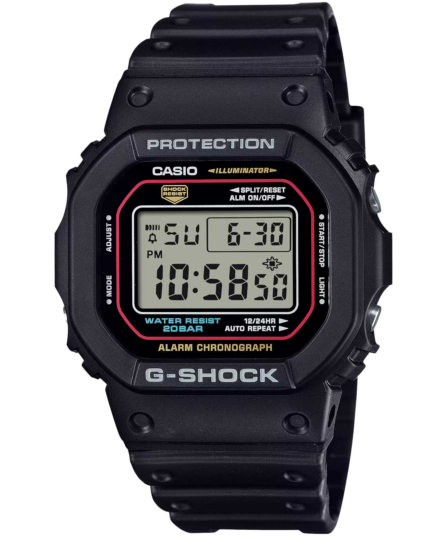 ساعت مچی مردانه کاسیو، زیرمجموعه G-Shock، کد DW-5600RL-1DR