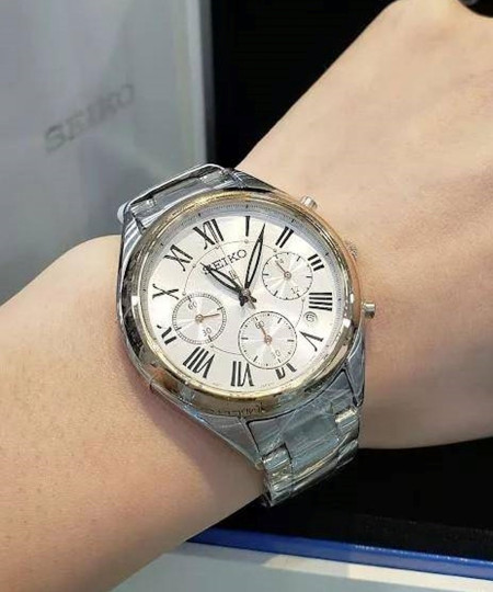 ساعت مچی زنانه سیکو، زیرمجموعه Chronograph, کد SRWZ10P1