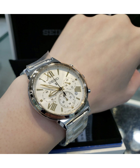 ساعت مچی زنانه سیکو، زیرمجموعه Chronograph, کد SRWZ72P1