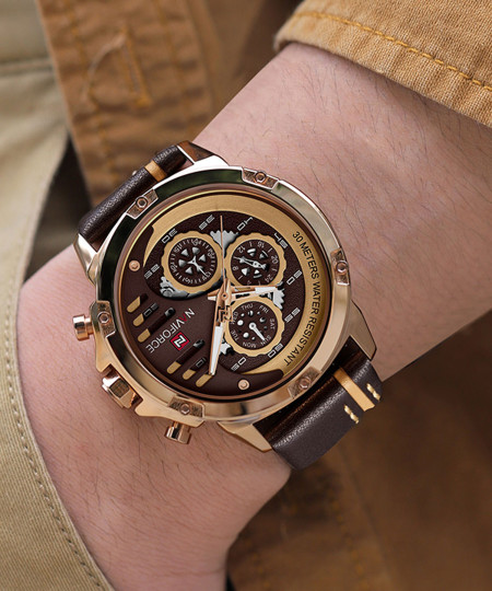 ساعت مچی مردانه نیوی فورس، کد NF9110LRG/CE/BN