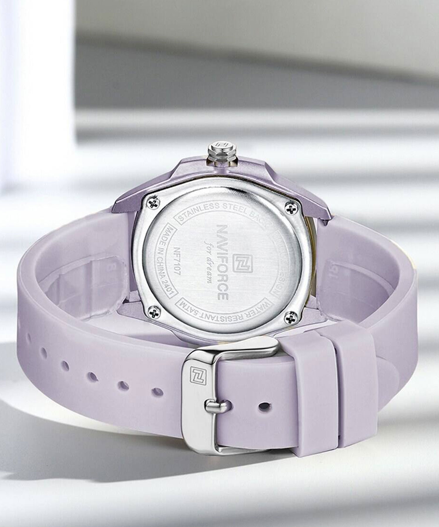 ساعت مچی زنانه نیوی فورس، کد NF7107PE/PE