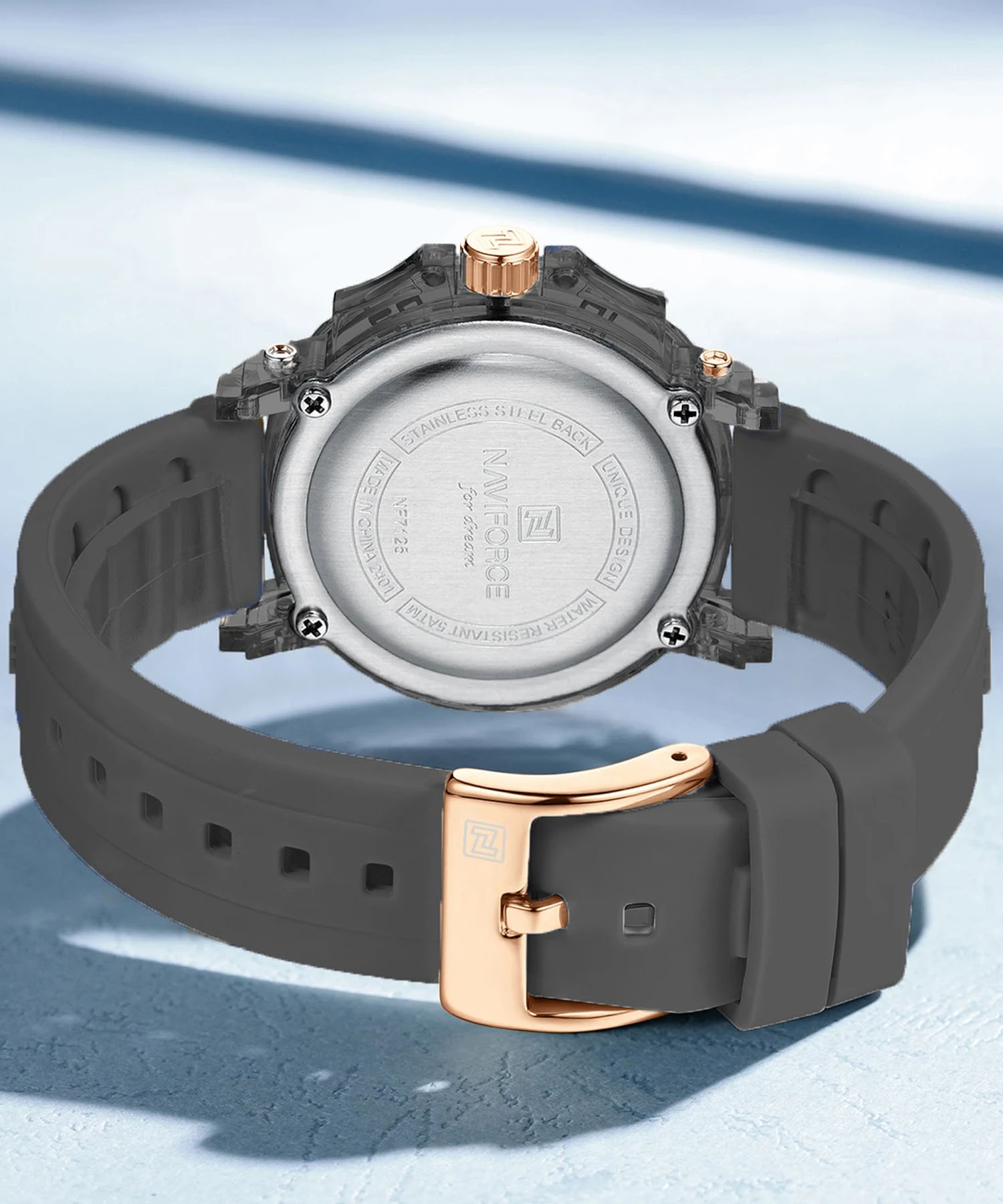 ساعت مچی زنانه نیوی فورس، کد NF7125B/B/B