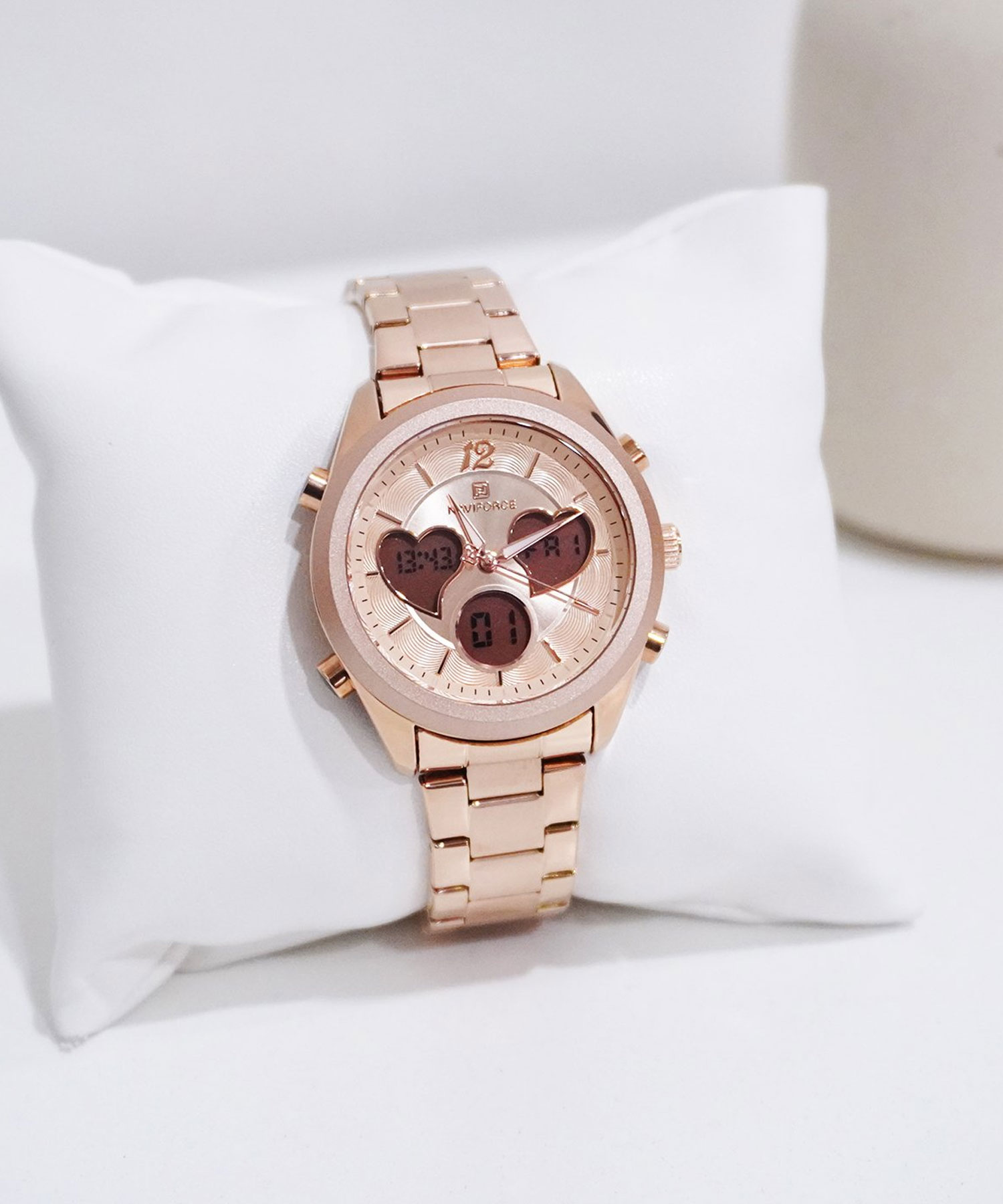 ساعت مچی زنانه نیوی فورس، کد NF5045SRG/RG/RG