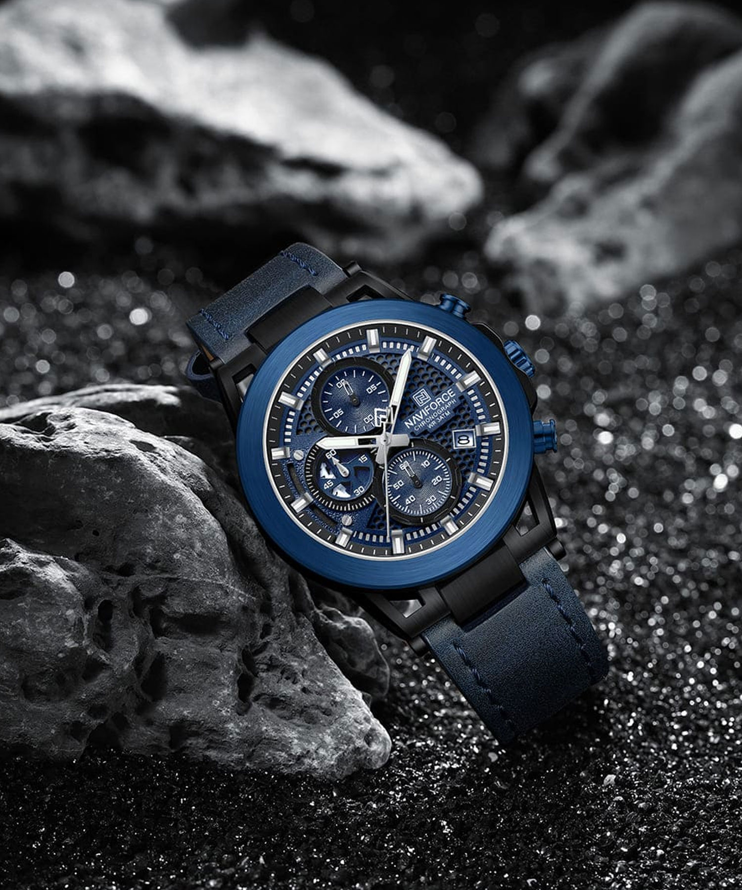 ساعت مچی مردانه نیوی فورس، کد NF8073B/BE/BE