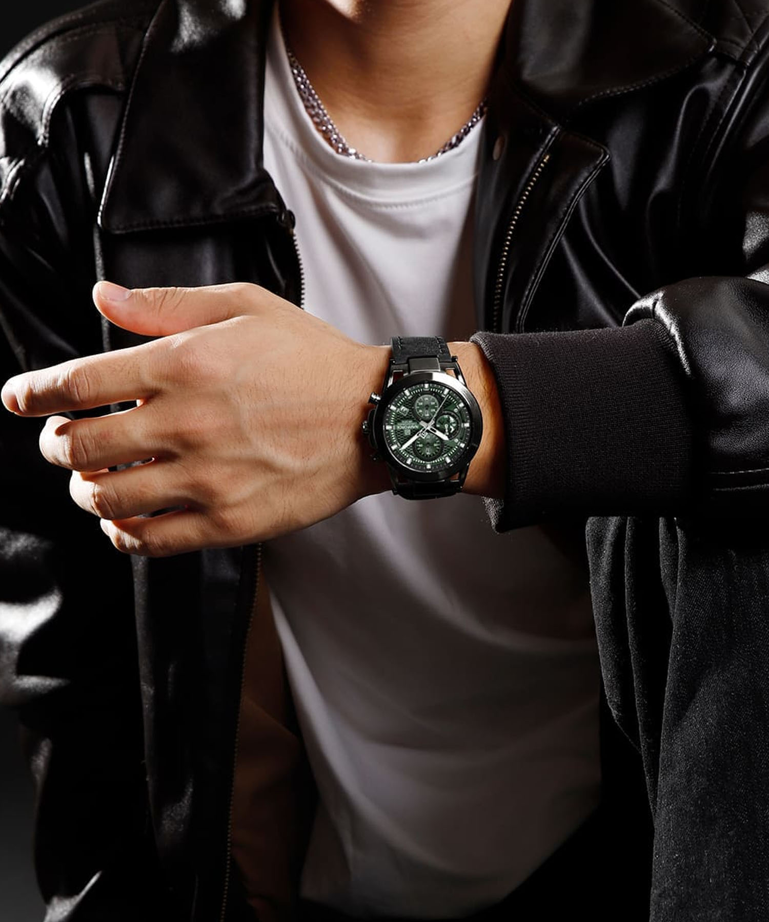 ساعت مچی مردانه نیوی فورس، کد NF8073B/GN/B