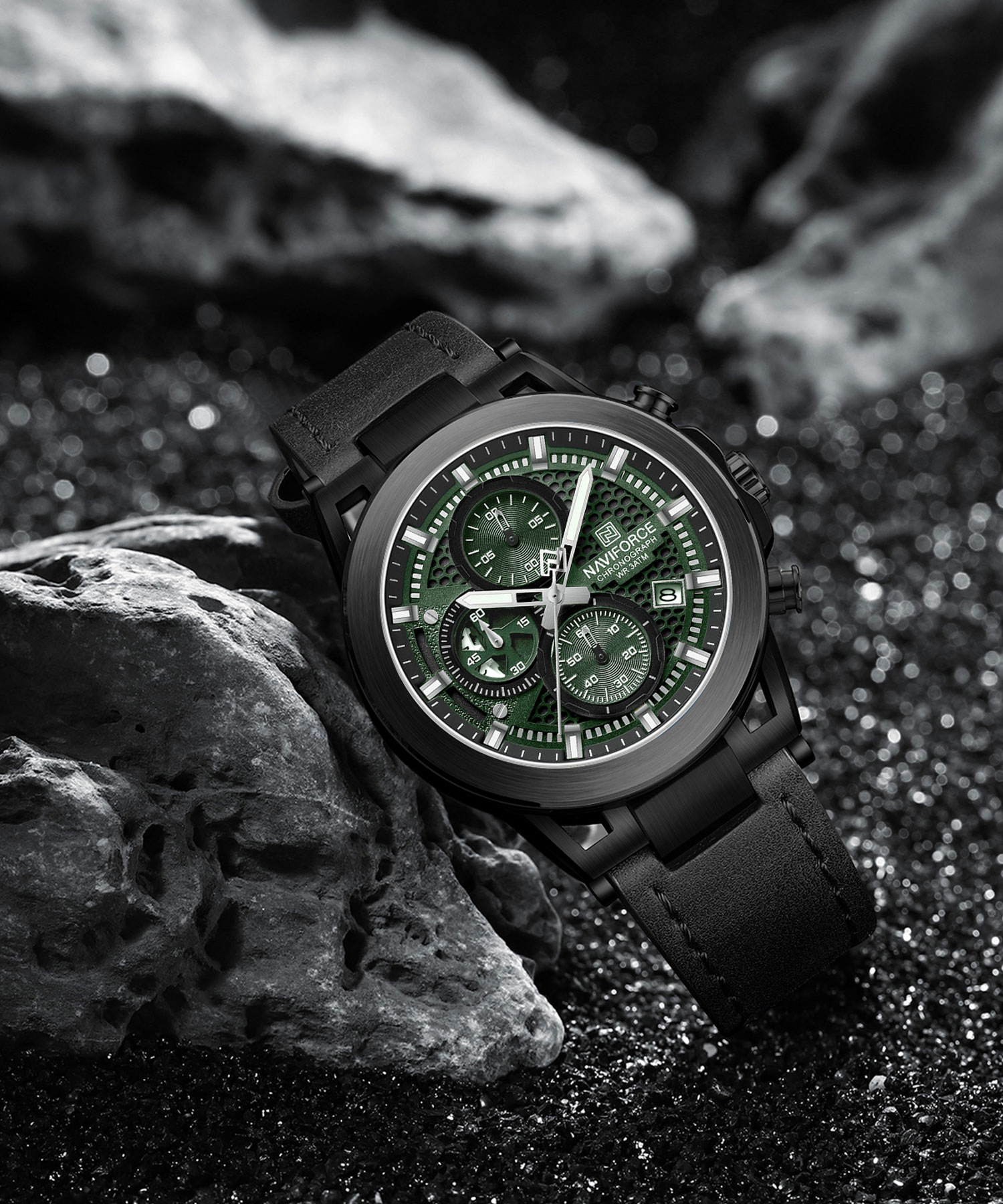 ساعت مچی مردانه نیوی فورس، کد NF8073B/GN/B