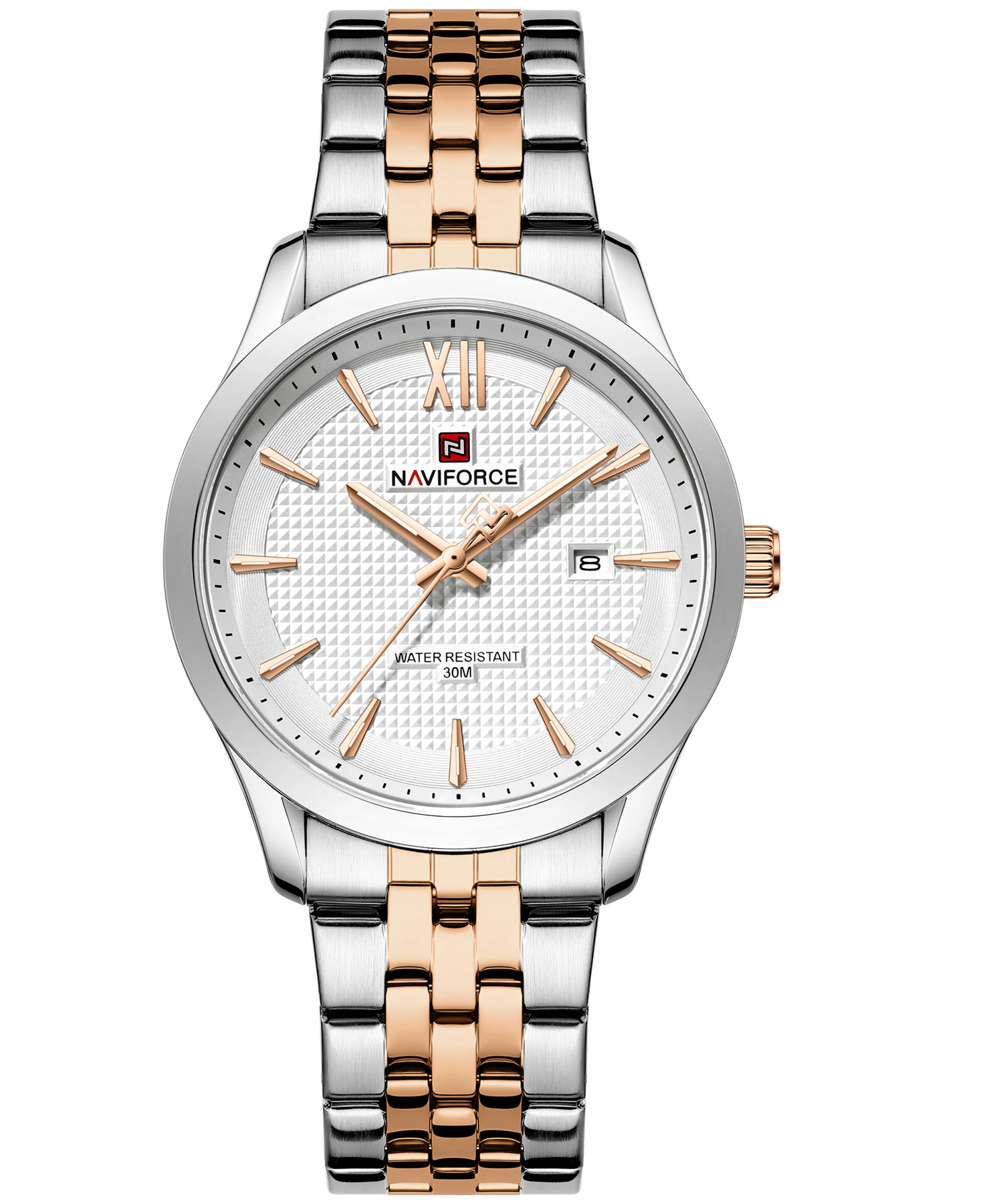 ساعت مچی مردانه نیوی فورس، کد NF9255S/W/RG