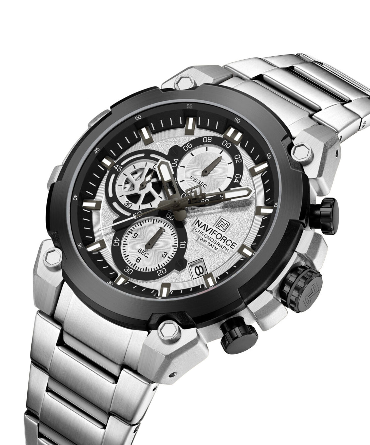ساعت مچی مردانه نیوی فورس، کد NF8071S/W/S