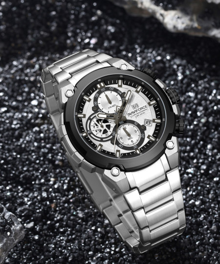 ساعت مچی مردانه نیوی فورس، کد NF8071S/W/S