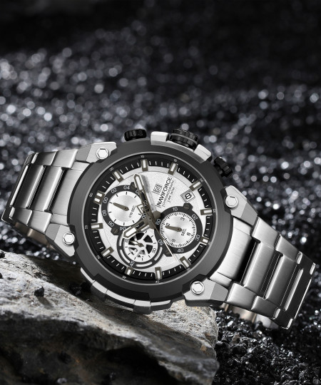 ساعت مچی مردانه نیوی فورس، کد NF8071S/W/S