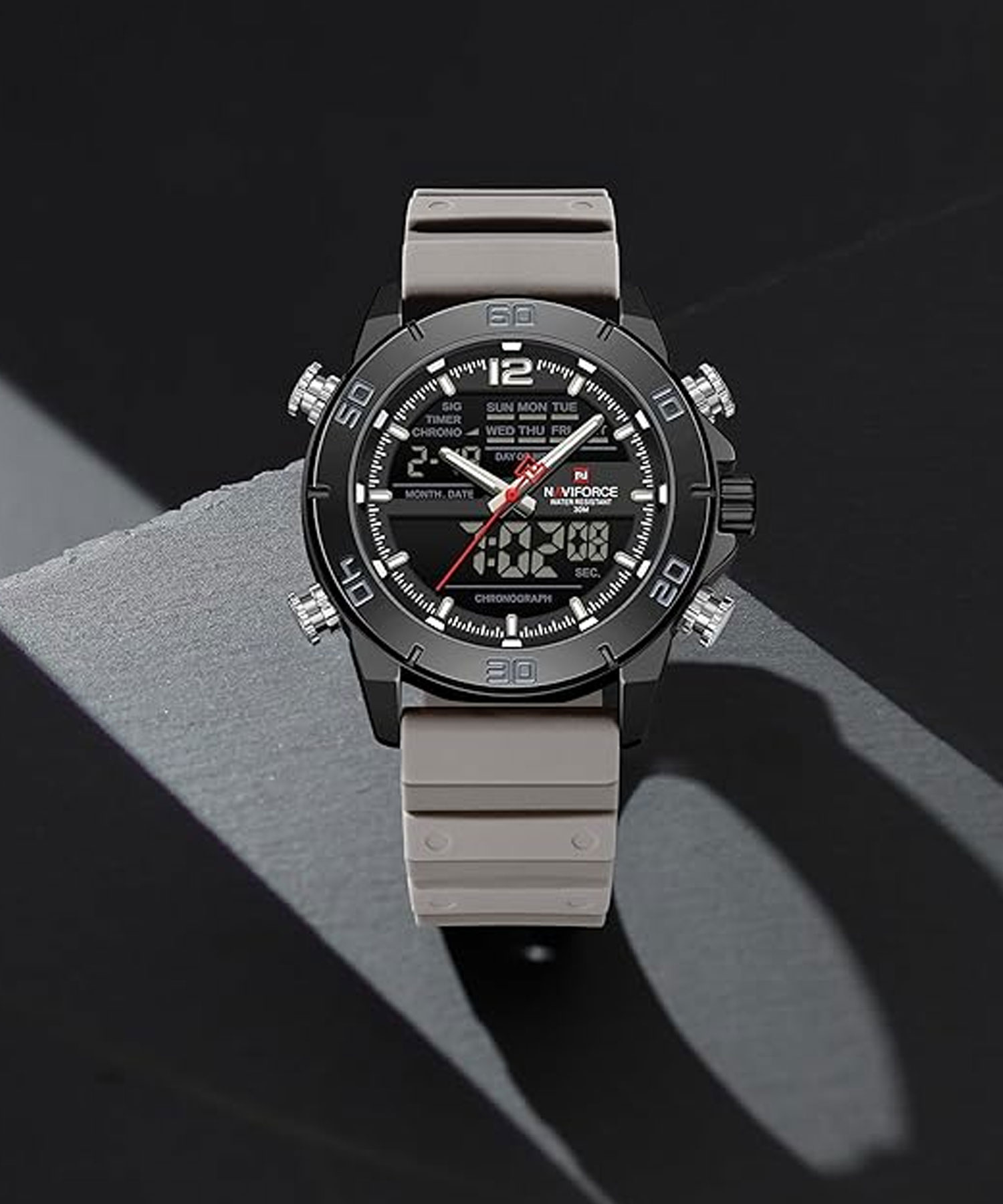 ساعت مچی مردانه نیوی فورس، کد NF9253TB/B/GY