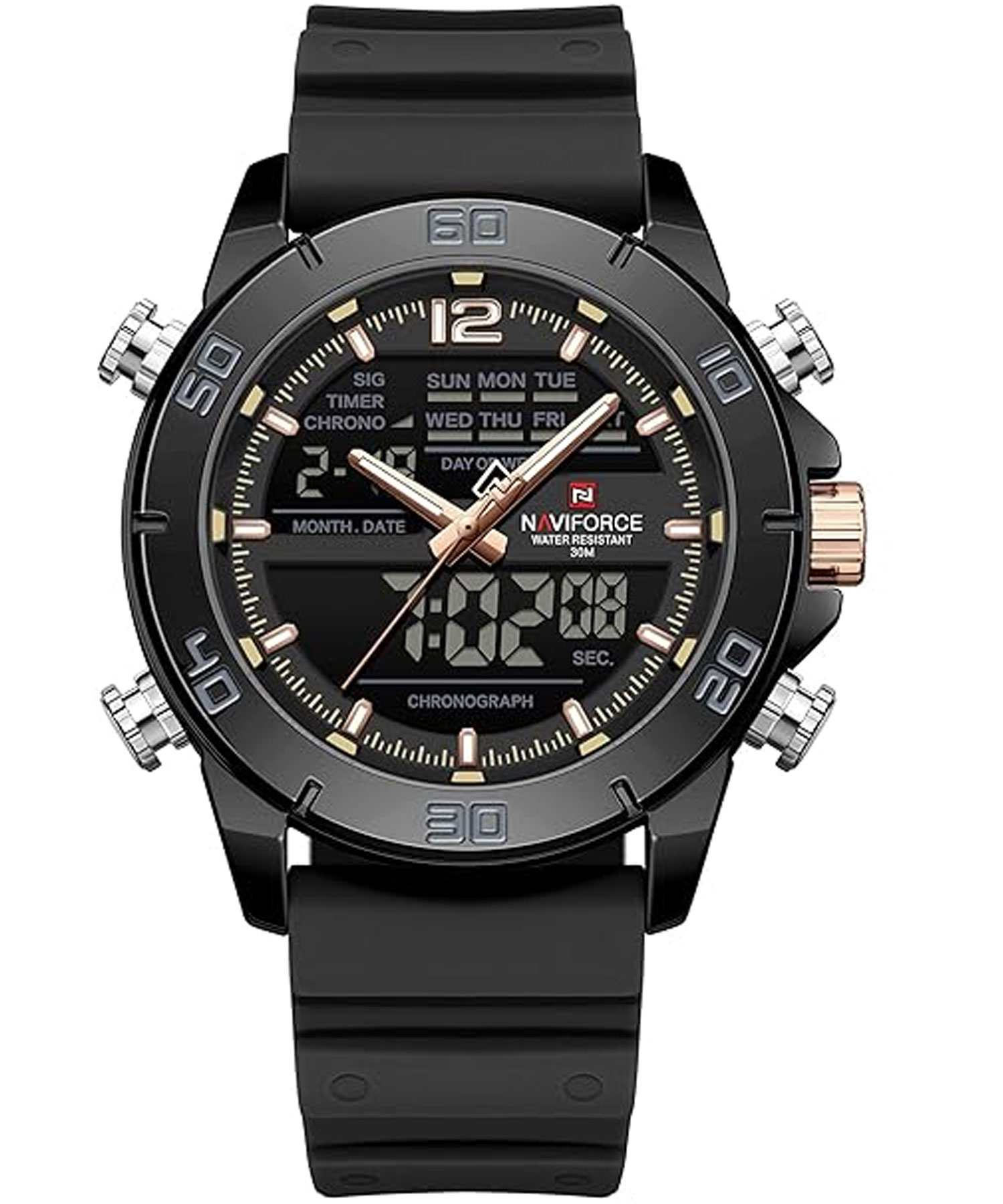 ساعت مچی مردانه نیوی فورس، کد NF9253TB/RG/B