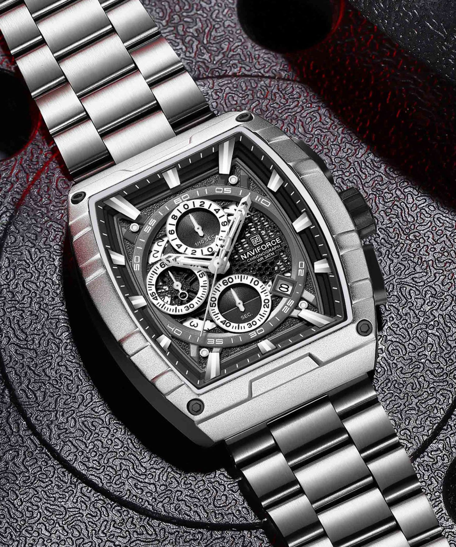 ساعت مچی مردانه نیوی فورس، کد NF8066S/B/S