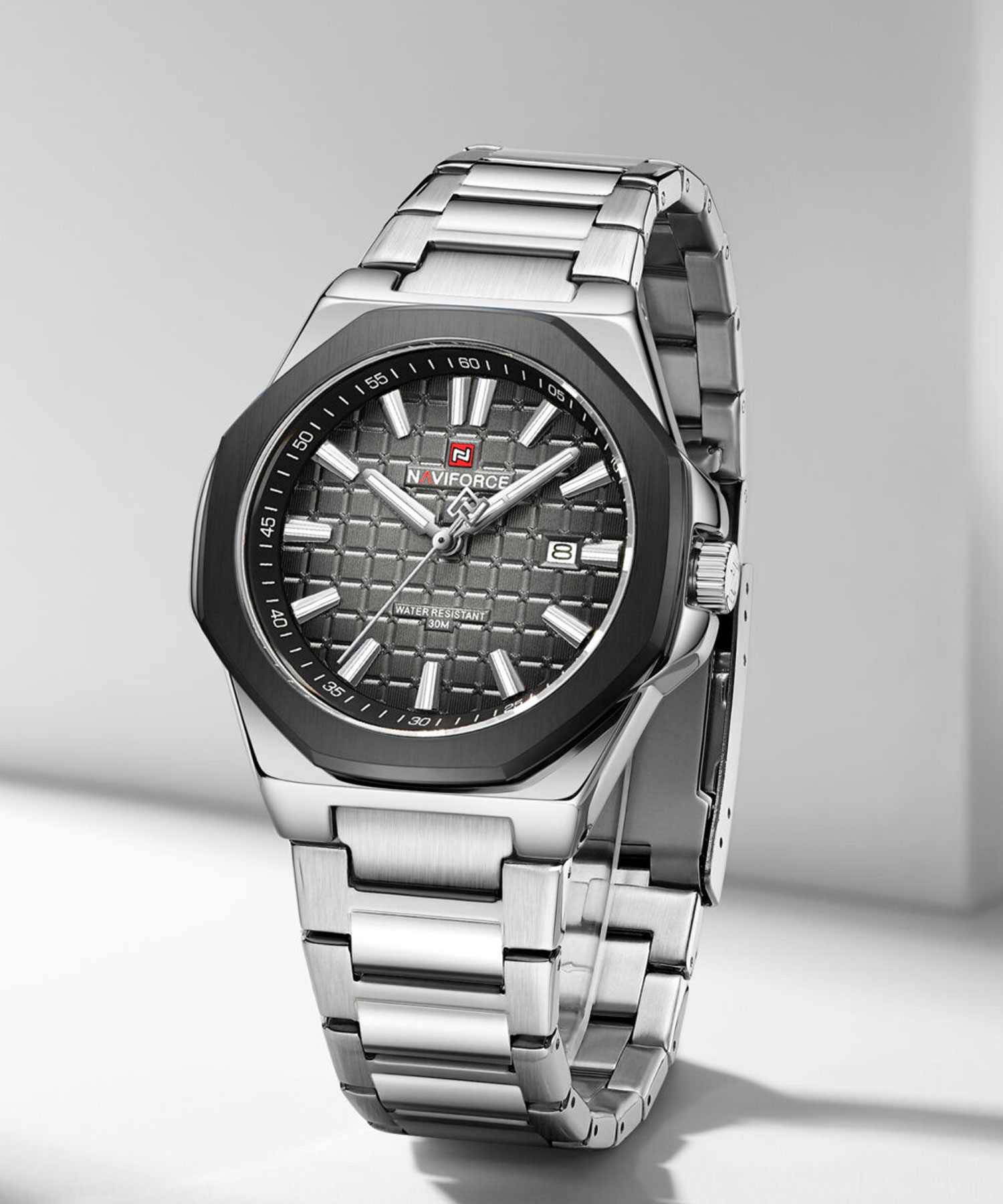 ساعت مچی مردانه نیوی فورس، کد NF9258S/GY/S