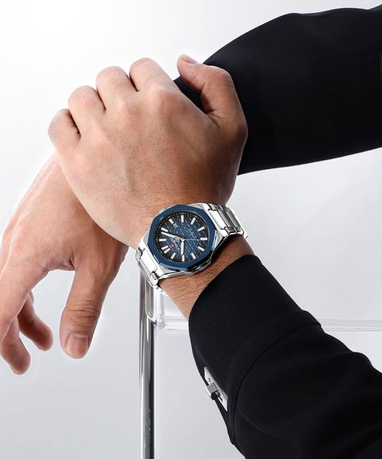 ساعت مچی مردانه نیوی فورس، کد NF9258S/BE/S