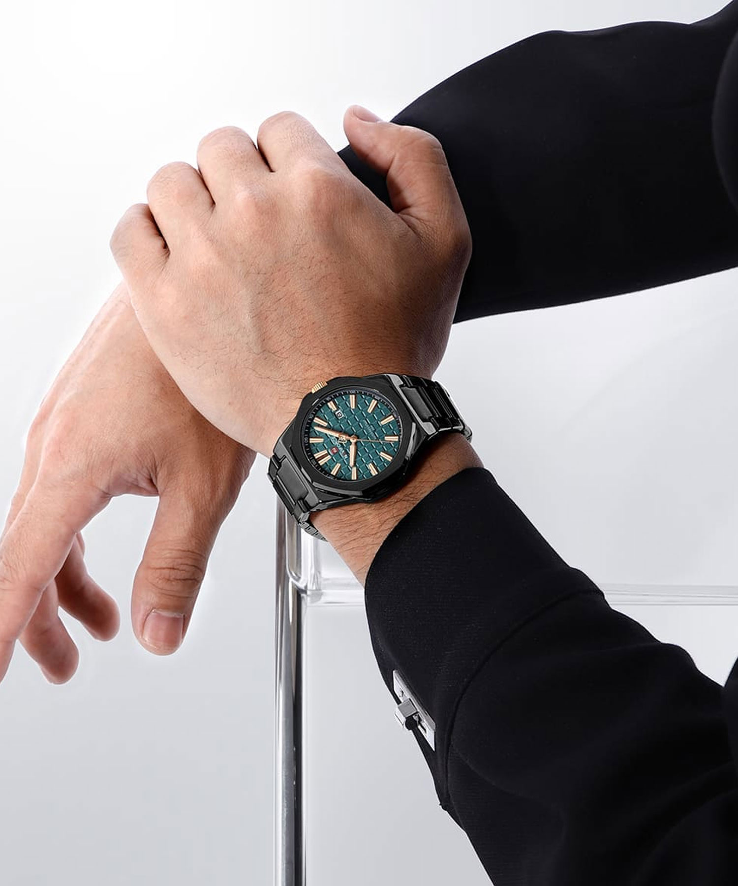 ساعت مچی مردانه نیوی فورس، کد NF9258B/GN/B