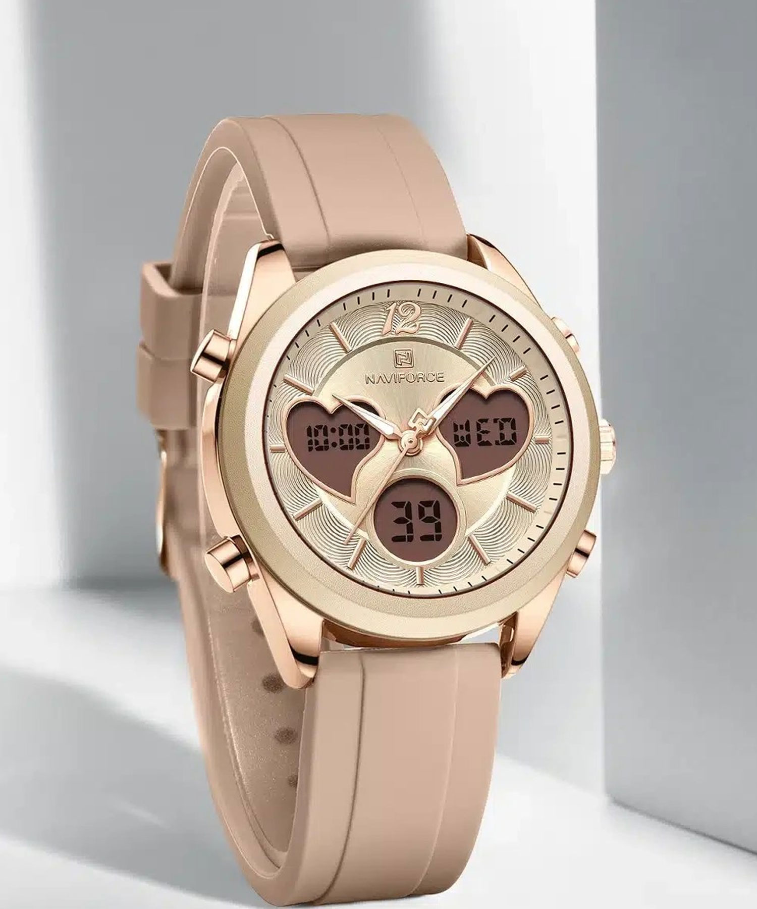 ساعت مچی زنانه نیوی فورس، کد NF5045TRG/RG/RG