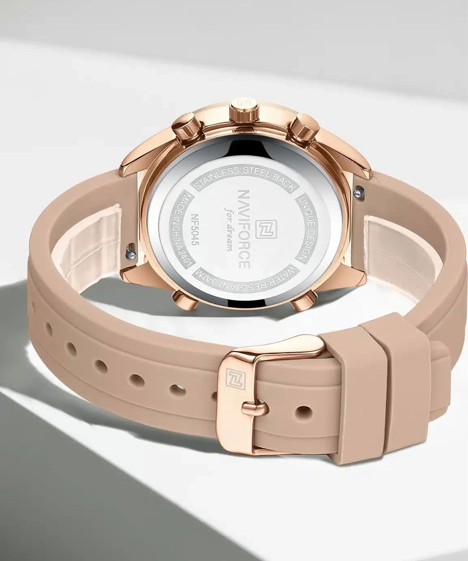 ساعت مچی زنانه نیوی فورس، کد NF5045TRG/RG/RG