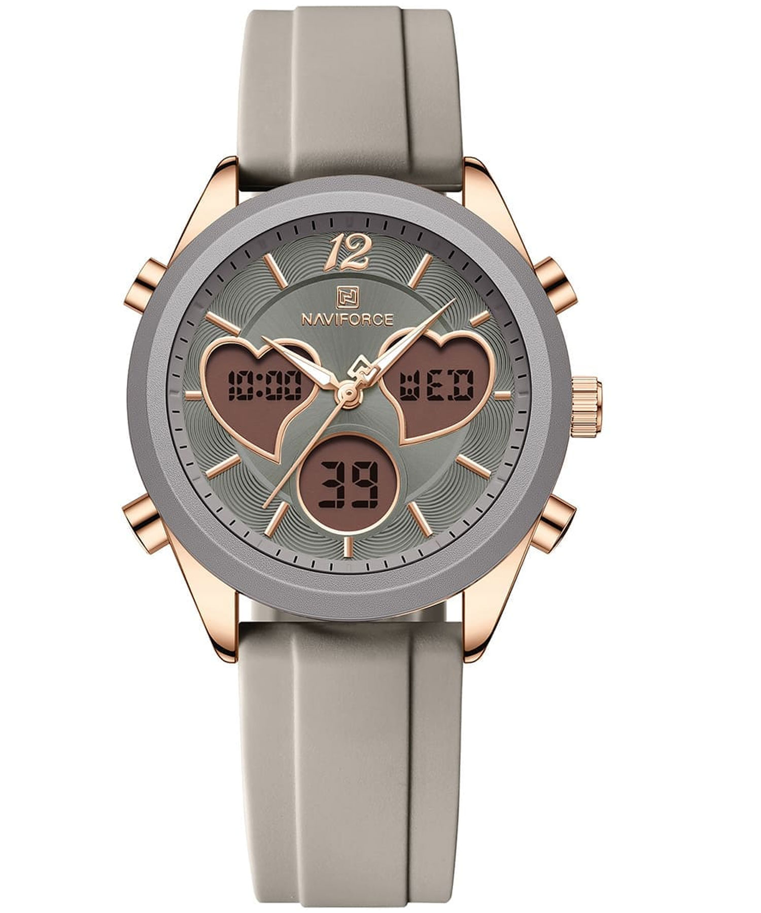 ساعت مچی زنانه نیوی فورس، کد NF5045TRG/B.GY/B.GY