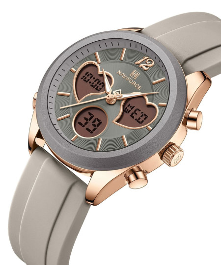 ساعت مچی زنانه نیوی فورس، کد NF5045TRG/B.GY/B.GY