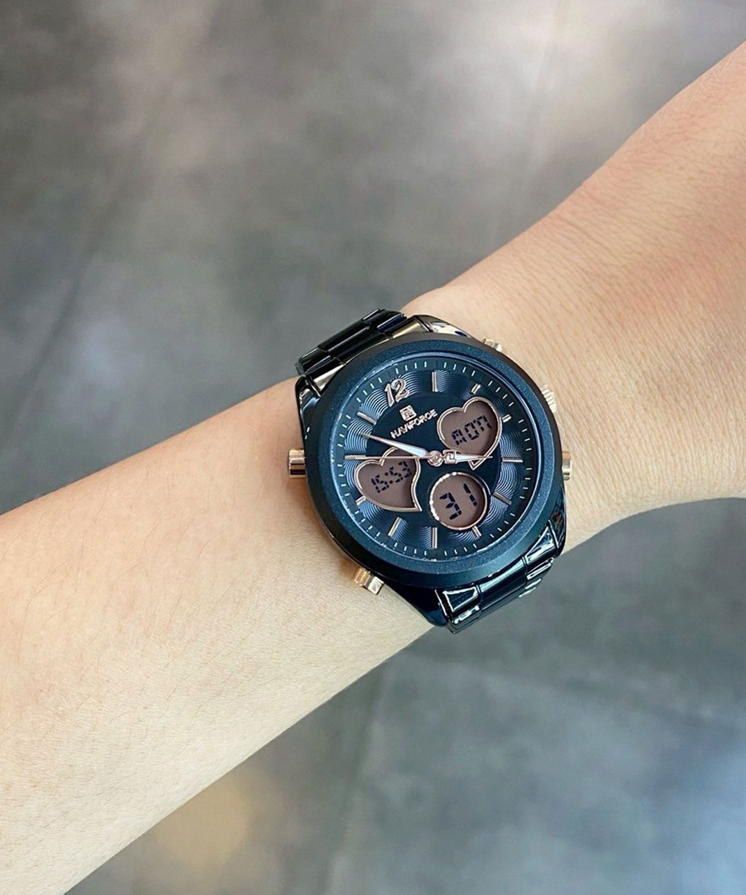 ساعت مچی زنانه نیوی فورس، کد NF5045SB/B/B