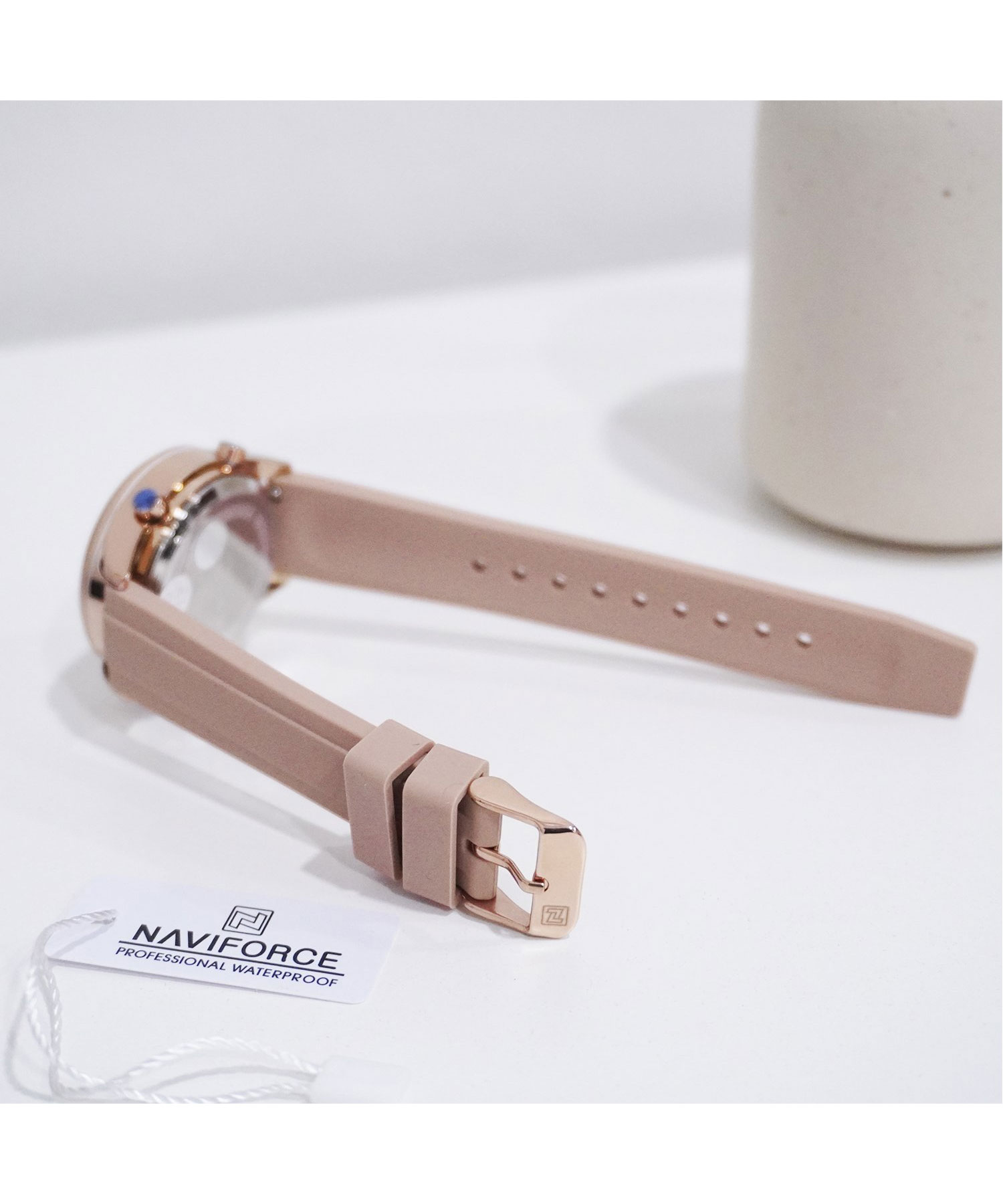 ساعت مچی زنانه نیوی فورس، کد NF5045TRG/W/BG